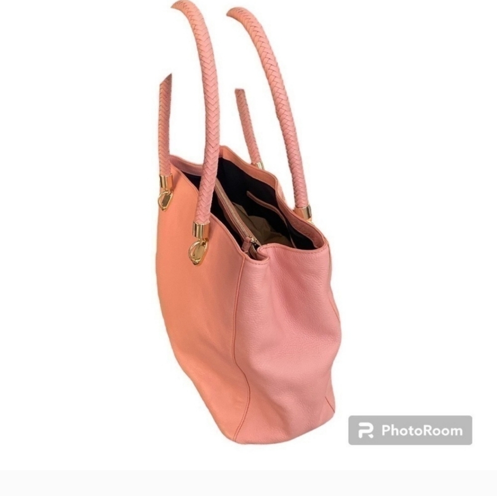 Cole Haan Pink Tote with Braided Handles - Picture 5 of 15